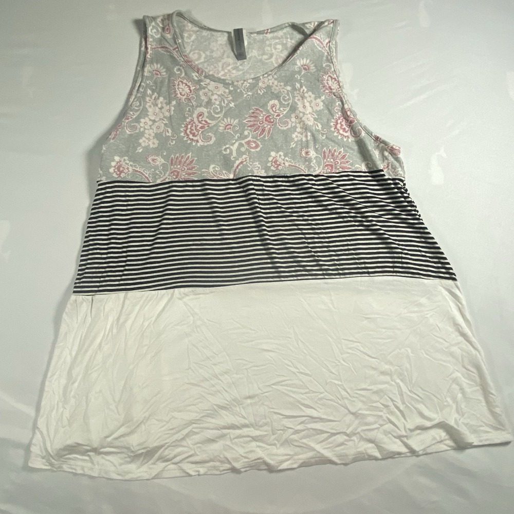 Honey&me Woman's Curvy Color Block Tunic Top size XXL
